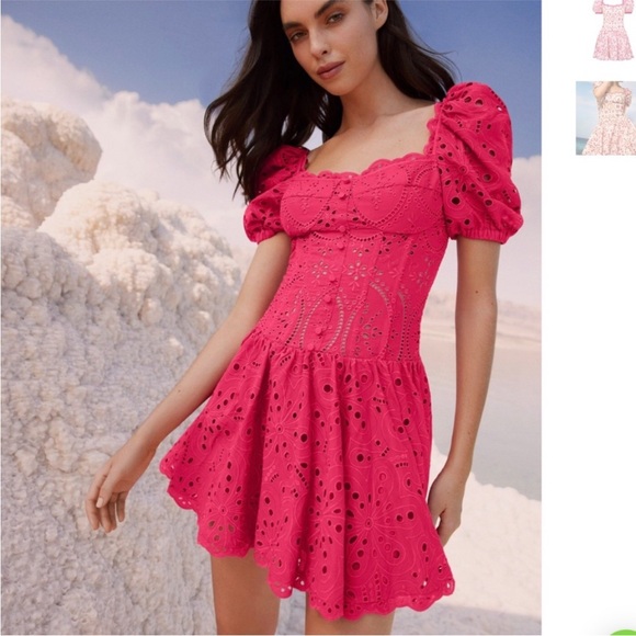 NWT Charo Ruiz Yara Dress in Fuchsia - Picture 3 of 9